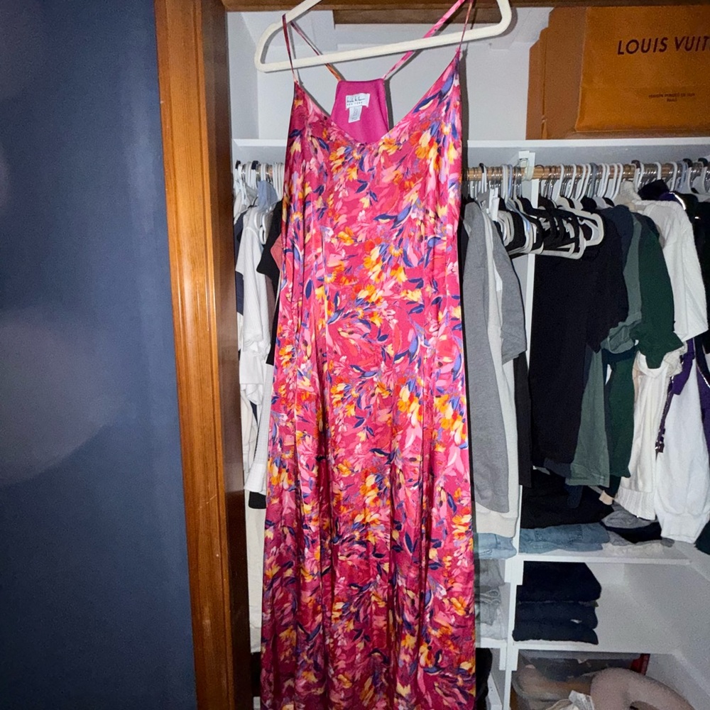 Nicole Miller Vibrant Floral Maxi Dress